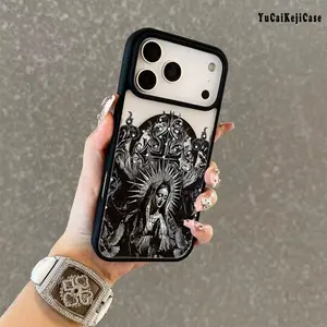 Premium Magnetic Phone Cases for iPhone11/12/13/14/15/16//17/Air/promax/Plus Virgin Mary Pattern y2k cased MagSafe Ready, Anti-Fall, Springtok and Ultra-Thin Design |   Perfect for Everyday Use Protector Screen Protector Aesthetic Cover