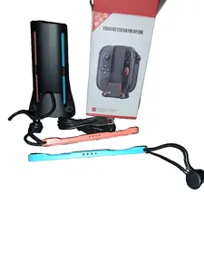 Nintendo Switch Controller Charger, Gaming Console Accessories with Plug for 2 Controllers