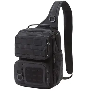 Outdoor Sports Backpack, Multi-pocket Zipper Chest Bag, Large Capacity Shoulder Bag for Travel, Cycling, Hiking, Camping, Multisport Pack, Travel Essentials