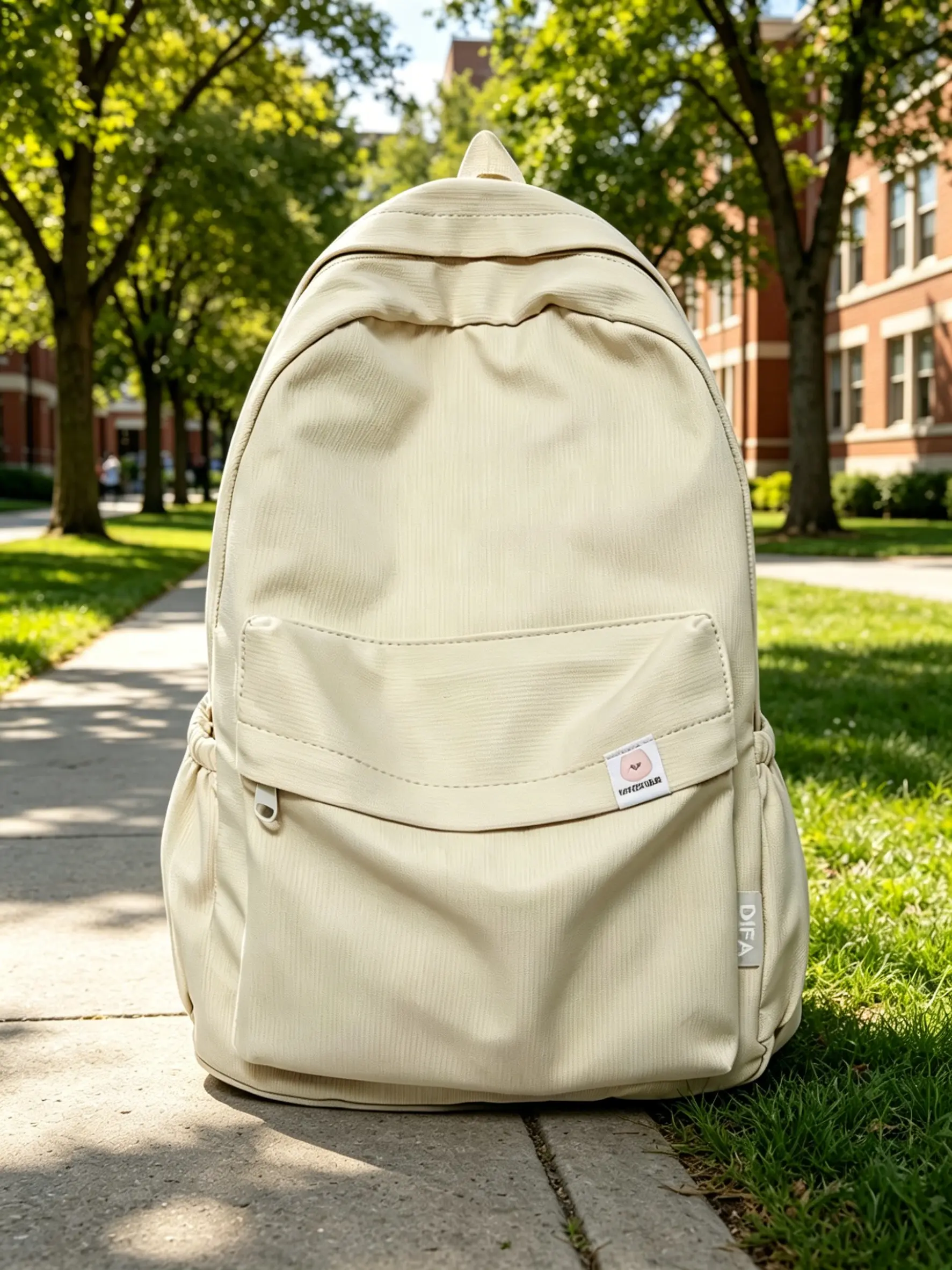 Student Fashion Nylon Solid Color Backpack, Large Capacity School Shoulder Bag, Casual Book Bag for Girls, Sweet Soft Travel Backbag, School Backpacks
