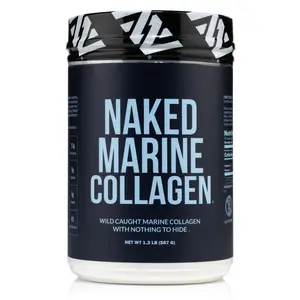 Naked Marine Collagen - Premium Collagen Peptides Protein Powder From Wild Caught Cod  - 11g of protein - Only 1 ingredient - For Radiant Skin Hair & Nails - Odorless, Tasteless, Highly bioavailable