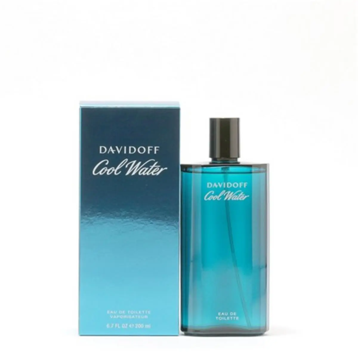 Davidoff Cool Water Men's Eau de Toilette - Aromatic Marine Perfume, Minty Fresh Ocean Scent Cologne with Mint & Musk Notes, 6.7 fl oz Natural Spray for Daily Wear, Cologne Scent, Fragrance, Oceanic Freshness, Cedarwood, Cedarwood Base, Ocean Freshness, S