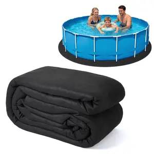 Heavy Duty Pool Liner Pad for Above Ground Swimming Pools – Tear-Resistant Protective Barrier, Prevents Punctures, Blocks Weeds, UV Resistant, Extends Liner Life, Shape: Oval, Size: 18x34, Outdoor