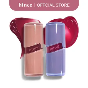 [hince Official] Raw Glow Gel Tint Duo - Korean Lip Tint, Glossy Lip Stain Makeup, Non Sticky Dewy Finish | Kbeauty Glass Glow Lipstick
