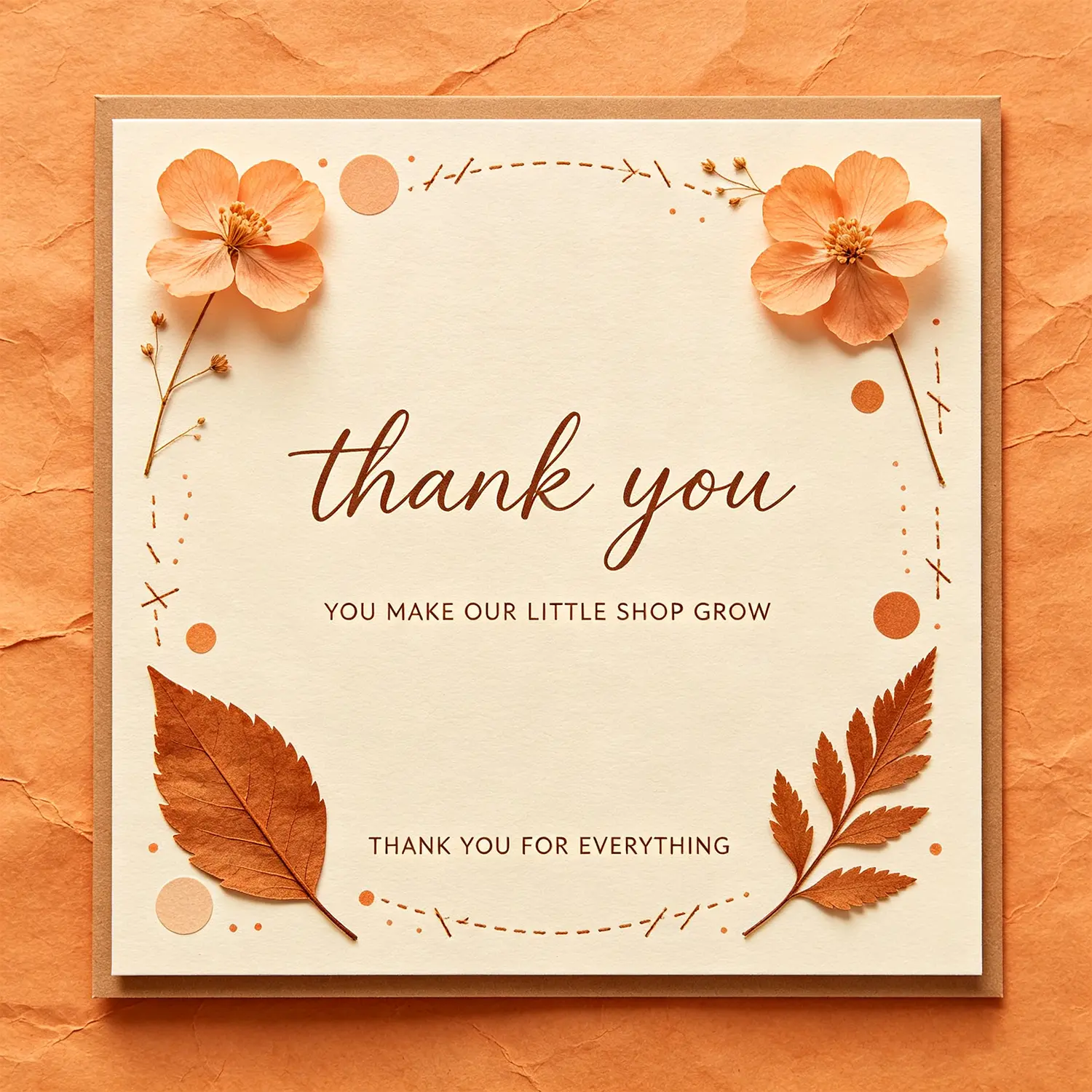 1-SOVS Thank You Card – Complimentary Gift Insert (1 Count)