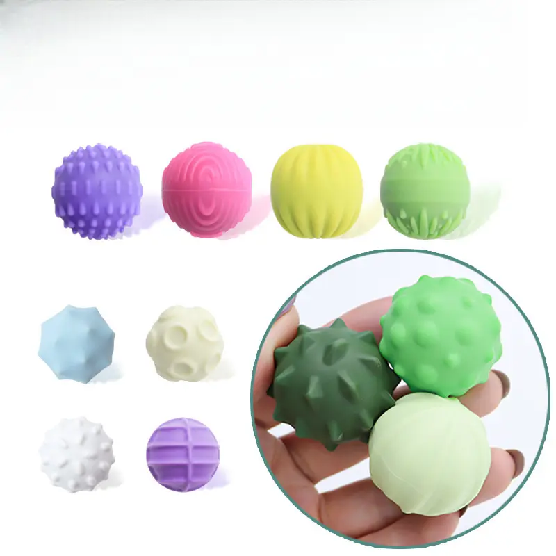 New Sensory Toys: Sensory Magnetic Ball Decompression Toy with Silicone Texture, Ideal for Baby's Grasping & Sensory Development