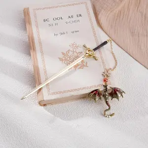 Creative Dragon Design Bookmark, 1 Count Exquisite Handmade Art Craft Bookmark, Book Page Marker for Home School Office Dormitory, Book Accessories