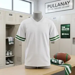 Men's Football Jerseys Athletic Sports Uniform Tops - Adult Blank Practice Shirts for Football Fans, Breathable Performance Fabric, Team Sports Apparel, Casual Fan Wear, Replica Jersey Style