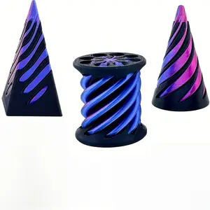 Trending 3D Printed Fidget Toys 3pcs Set Spiral Vortex Structure Stress Relief Sensory Fidget Toy Desk Fidget Stress Relief Fidgeting