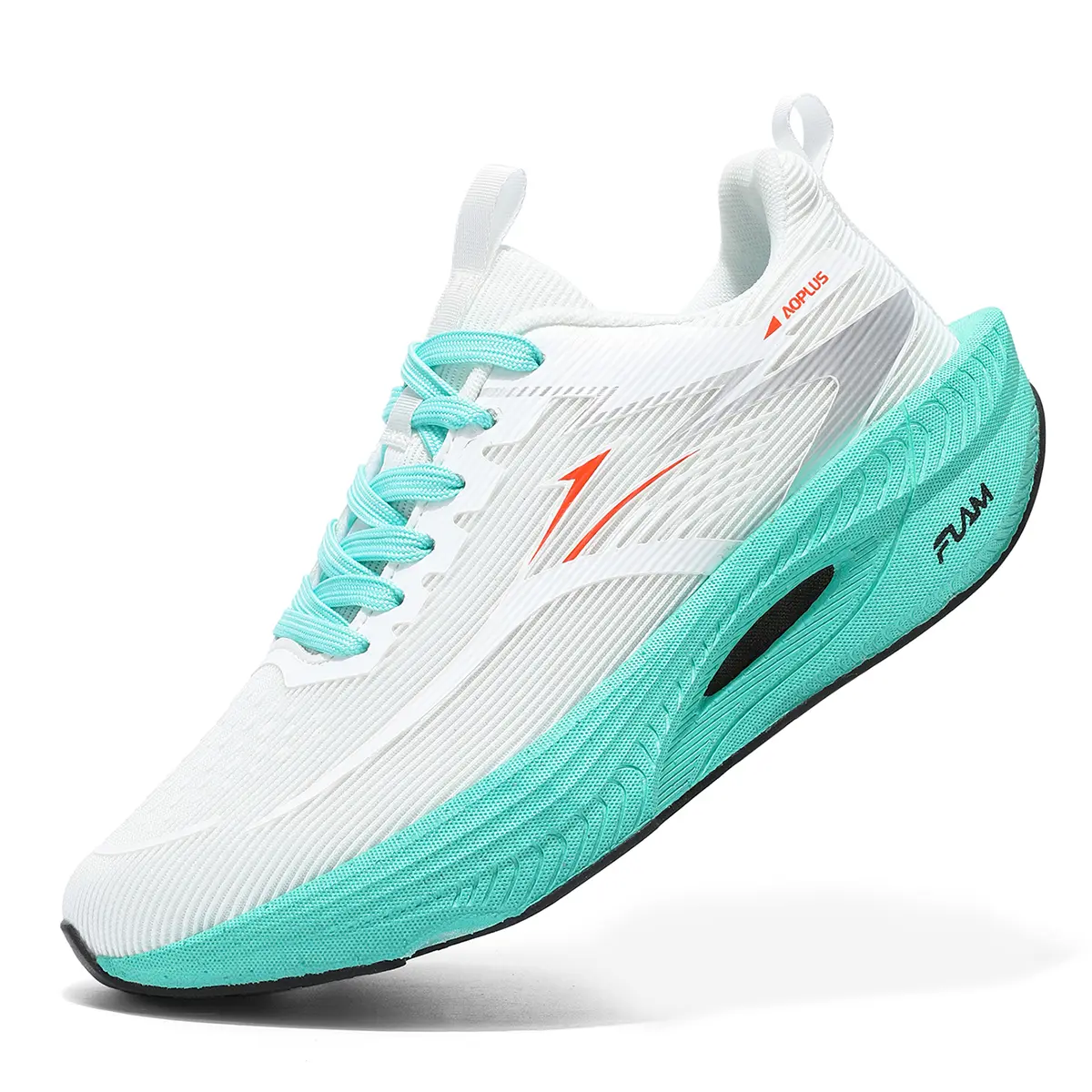 AOPLUS Unisex 2-Tone Casual Trainers, Lightweight Mesh Gym Shoes with Shock Absorbing Chunky Sole, Athleisure Training Runner Footwear