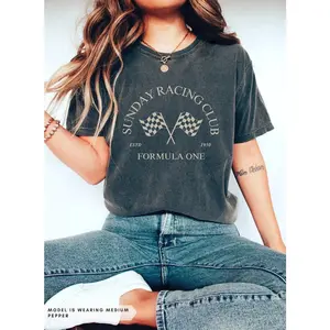 Sunday Racing Club UNISEX Tee Comfort Colors® Formula One Merch Aesthetic F1 Oversized T-Shirt Racing Clothing Paddock Club Formula 1 Gift