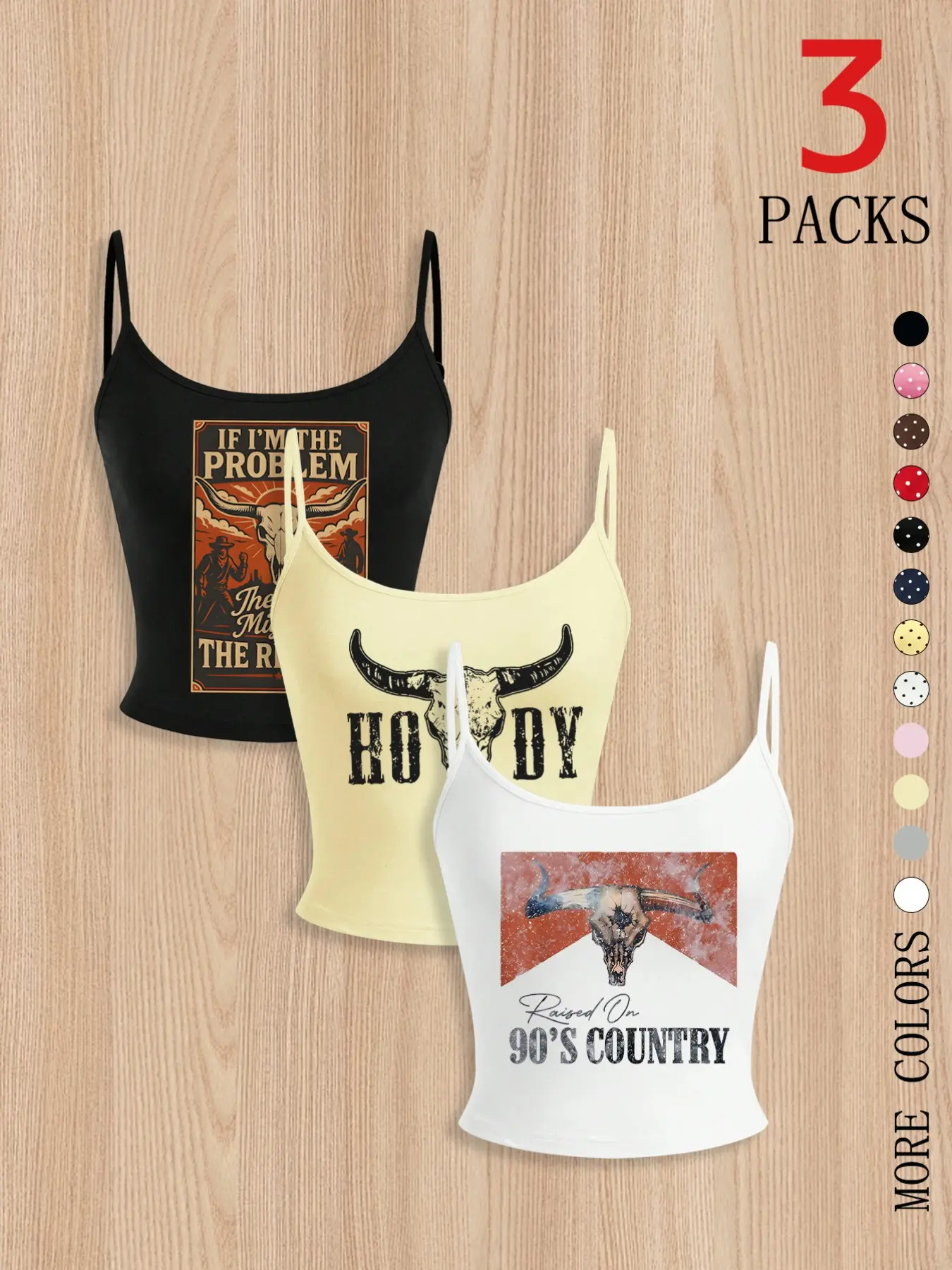 Women's Sexy U-Neck Backless Ruched Halter Top, Western Bull Poster Print, Fitted Short Sleeve, Breathable Fabric, Yoga & Casual Wear, Backless Tanks