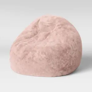 Fuzzy Fur Kids' Bean Bag Pink - Pillowfort