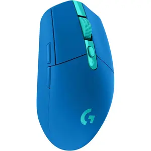 305 LIGHTSPEED Wireless Gaming Mouse, Hero 12K Sensor, 12,000 DPI, Lightweight, 6 Programmable Buttons, 250H Battery Life, On-Board Memory, Pc/Mac - Blue