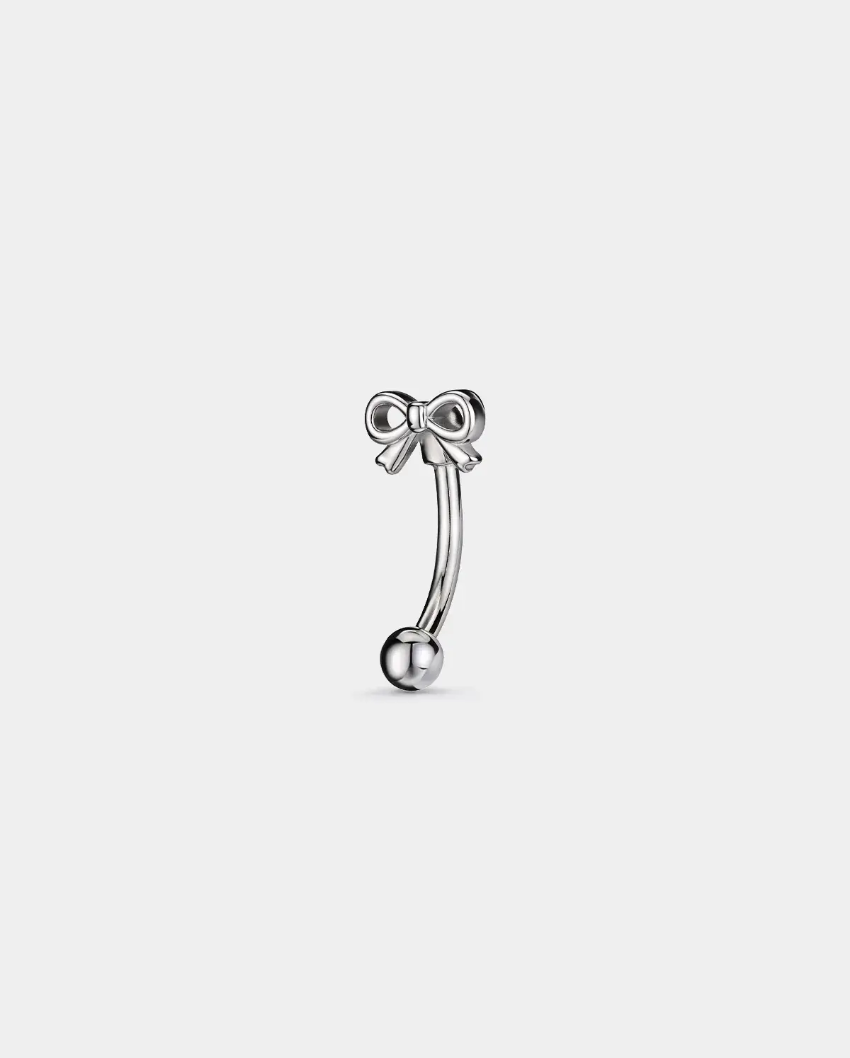 Minimal Bow Eyebrow Stud