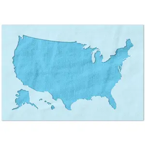 United States Outline Stencil