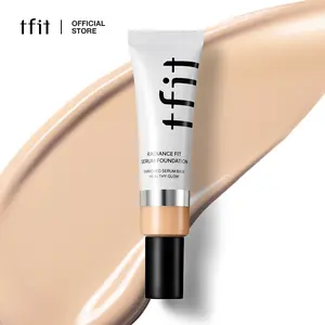 [TFIT OFFICIAL] Radiance Fit Serum Foundation 30g / 1.05 oz, Korean Makeup, Serum Foundation, 83.6% Serum-Based, Flawless Coverage, Dewy Finish, Lightweight, Long-Lasting, Hydrating, Non-Cakey, 30 Shades