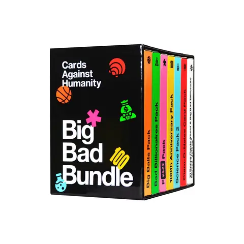 Cards Against Humanity Big Bad Bundle • 6 Mini Expansion Packs + 10 Exclusive Cards • Adult Party Card Game