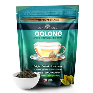 Golden Herbs USDA Organic Japanese Oolong Tea – Lightly Oxidized for Smooth Flavor & Aromatic Notes – 30 Tea Bags – Packed in USA
