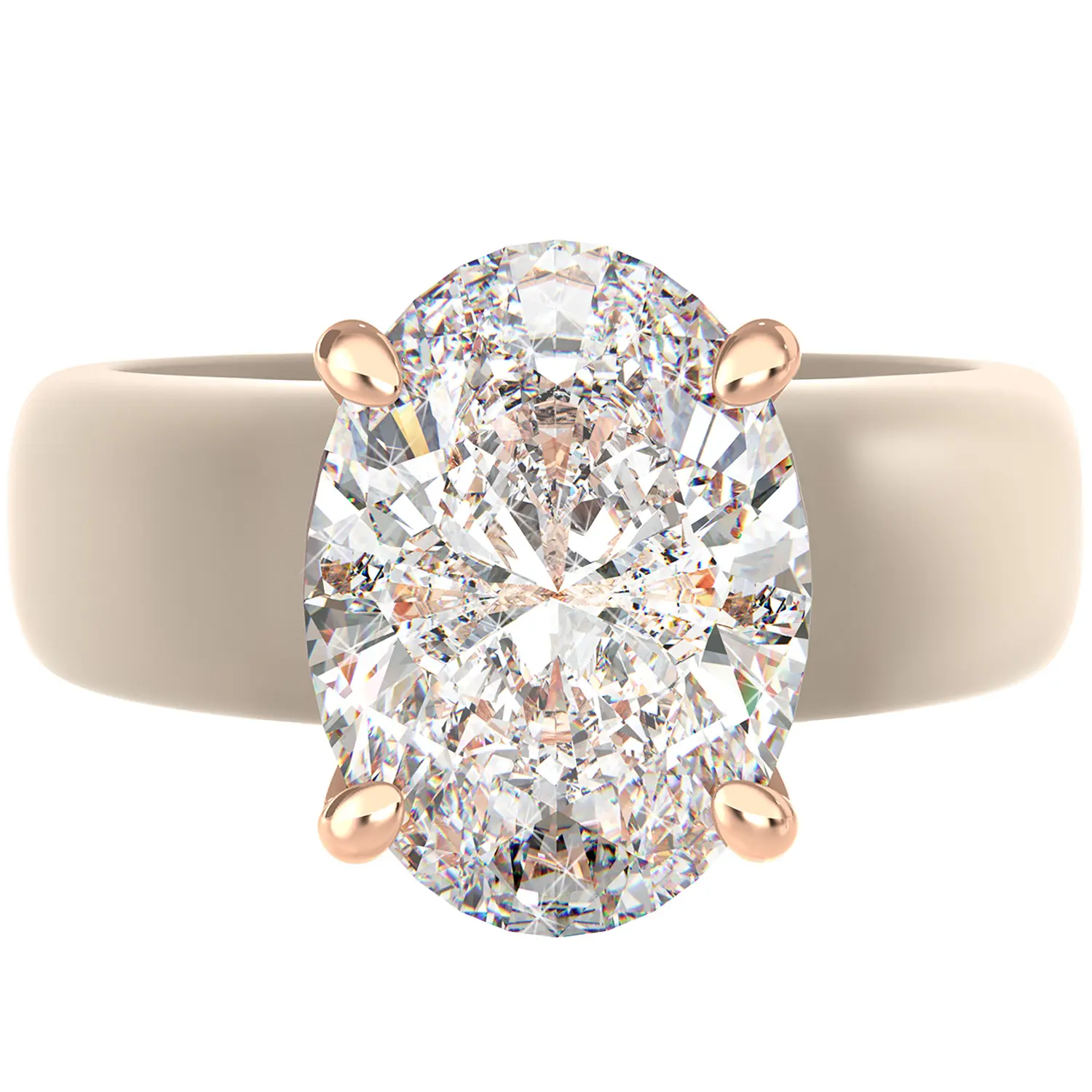 Silicone Ring for Women – 11×8 mm Oval Cut CZ | Patented Design - GlowStone Collection