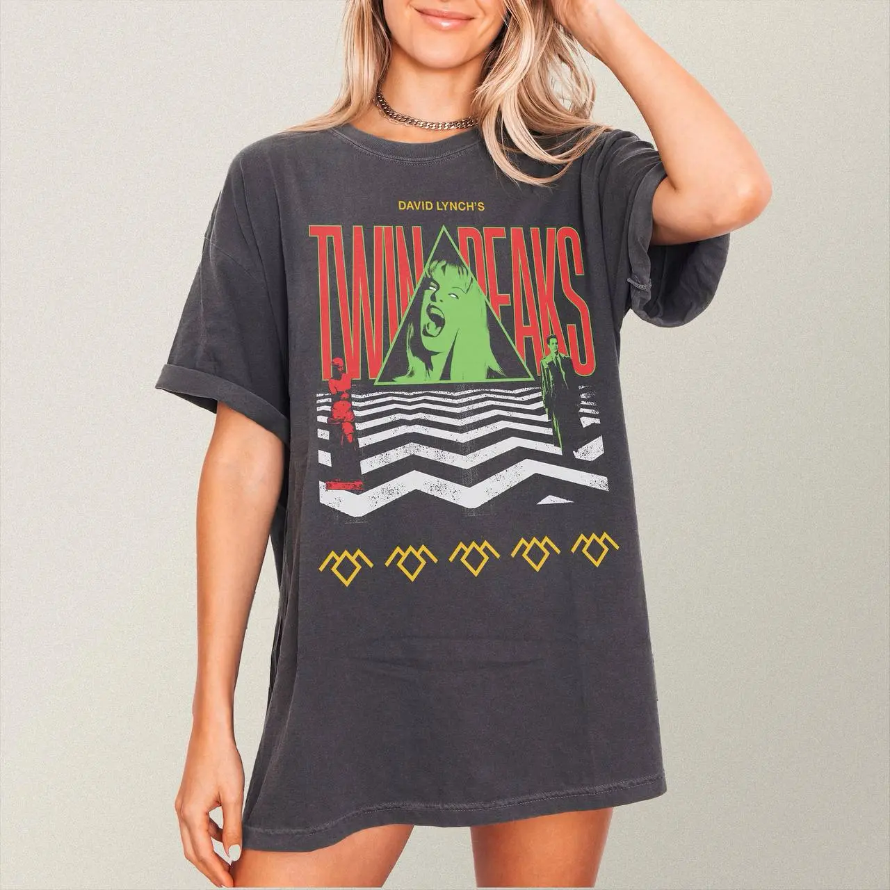 Twin Peaks Retro David Lynch Laura Palmer TV Series TShirt Sweatshirt Hoodie, Movie Fan Tee