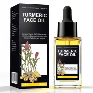 Turmeric Face Oil, Brightening Glow Serum with Vitamin C & Evening Primrose Oil for Dark Spots & Hydrated Radiant Skin fathersdaygift summerwins