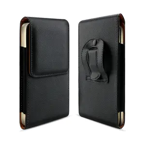 Universal PU Leather Phone Holster with Belt Clip Loop, PU Leather Belt Case, Cell Phone Case for 5.5-6.9inch