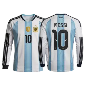 2026 New Argentina Home Blue No.10 Messi Long Sleeves Short Sleeves Football Jerseys Fans Version
