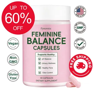 Fynoreta Feminine Balance Capsules – Women’s Probiotic for pH Balance & Odor Control – Supports UTI & Yeast Health – with Cranberry & Pineapple