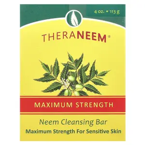 Organix South TheraNeem®, Neem Cleansing Bar, Maximum Strength, For Sensitive Skin, 4 oz (113 g)
