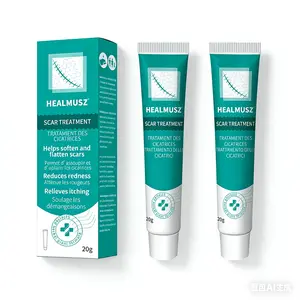 Professional Scar Removal Gel, Premium Silicone Scar Removal Cream for Burns and Old Acne Scars, for Face and Body, Fades Dark Scars, Natural Ingredients, Gentle Formula