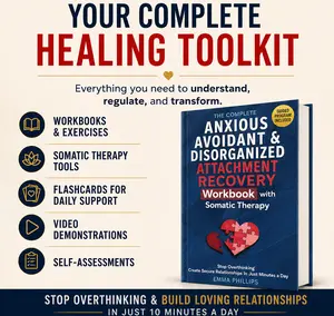 The Complete Anxious, Avoidant & Disorganized Attachment Recovery Workbook with Somatic Therapy: Create & Grow A Secure Style, Stop Overthinking & Build Loving Relationships in Just 10 Minutes a Day