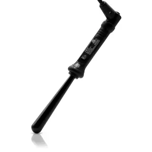 212 MAIN Clipless Twist Curler, The Twister ISO Beauty Pro Curling Wand with 25-13mm Tapered Size, Ceramic Barrel, Frizz Control, Black