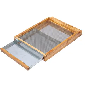 MayBee Hives 1/2 PACK Screened Bottom Board with Entrance Reducer, 100% Beeswax Coating, Premium Cedar Wood ,Perfect for Langstroth Hive 10 Frame