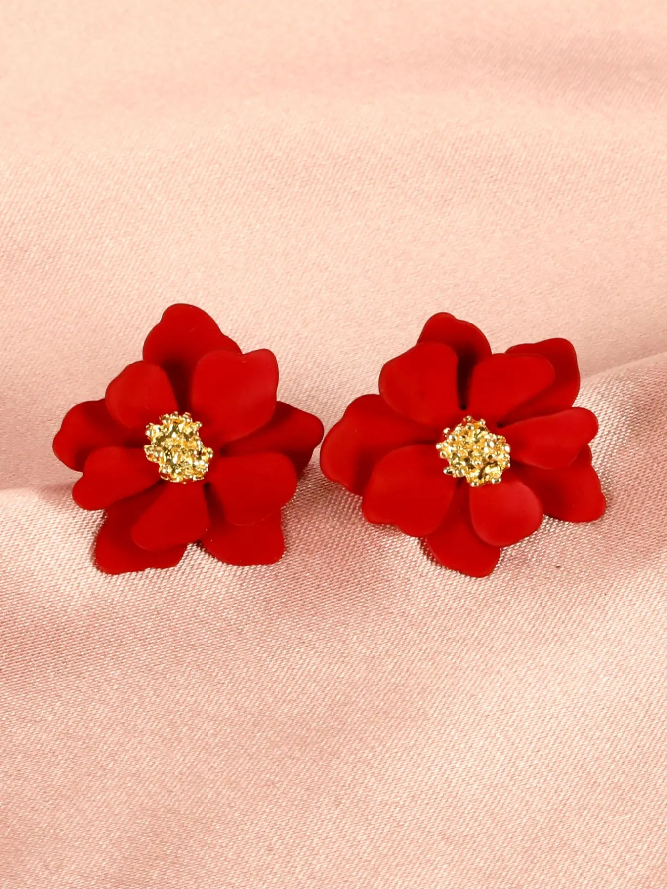 Mother's Day Gift 1 Pair Fashion Flower Design Stud Earrings, Casual Trendy Jewelry, All-match Jewelry for Girls Gift, Female Classic Fashion Accessories for Daily Wear, High Quality Fashionable Earrings