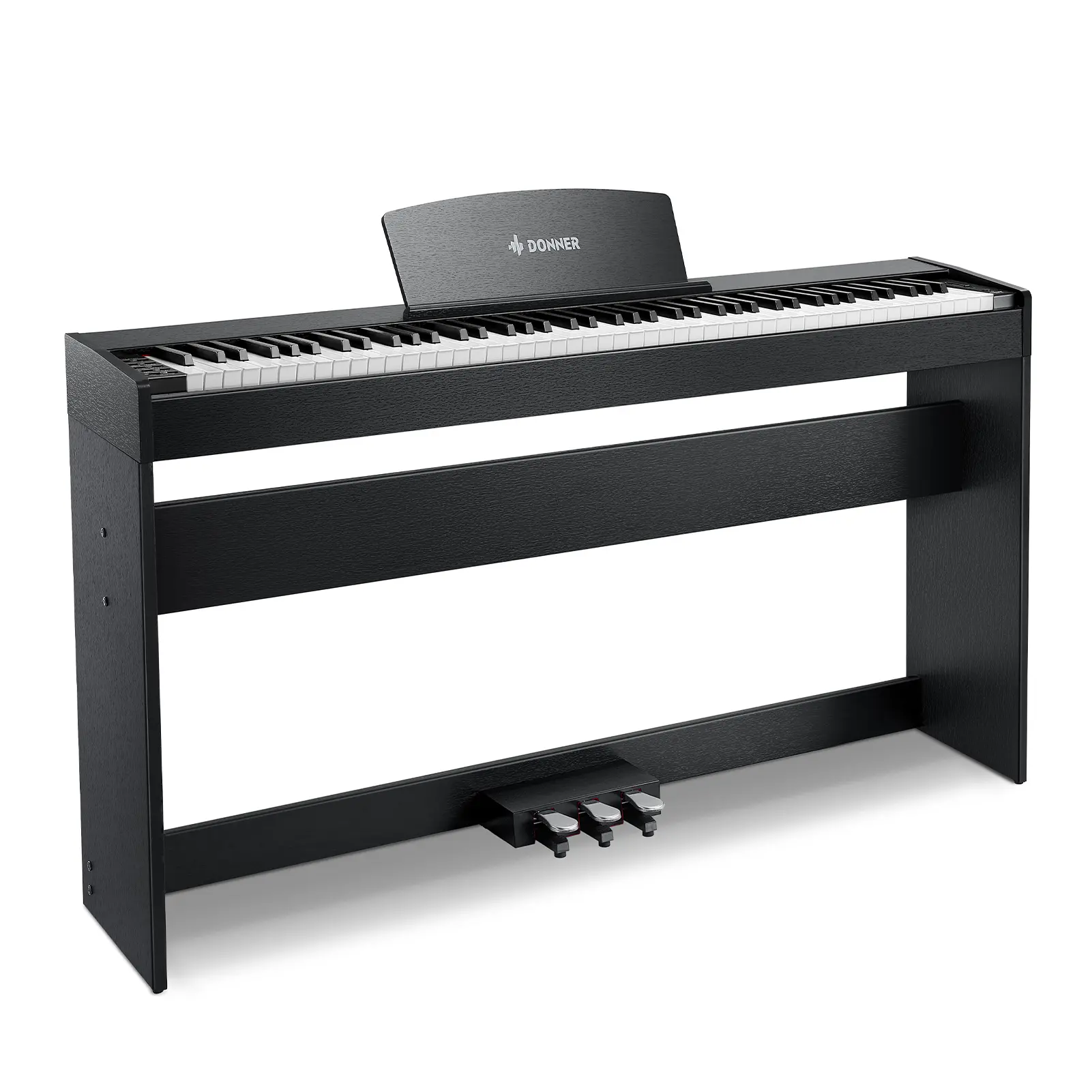 Donner DDP-50 Beginner Weighted Digital Piano 375 Voices 100 Rhythems 120 Demos, Digital Piano Keyboard, Electronic Piano
