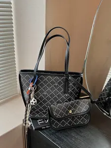 Fashion Colorblock Women's Handbag, Portable Shoulder Crossbody Bag with Coin Purse, Stylish Ladies' Clutch, Quilted Shoulder Bag, Perfect for Daily Use