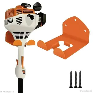 Garden Electric Tool Weed Trimmer Wall Mounted Lawn Mower Bracket, 1 Count Garage Storage Metal Storage Rack, Home Heavy Duty Organizer for Outdoor Garden Workshop Parts, Home Decor, Tool Kit, Yard Tool Rack, Cordless Tool OrganizerPulseTrail5AB10TitanFix