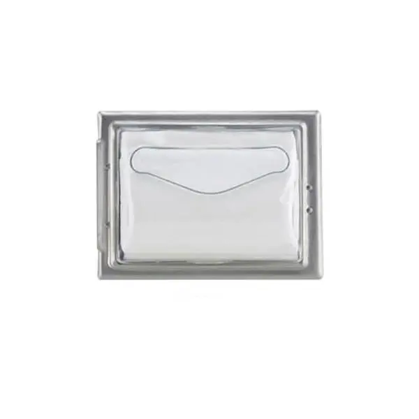 Carlisle Sanitary Maintenance B378574 19.63 x 7 x 5.5 in. Interfold In-Counter Napkin Dispensers, Silver