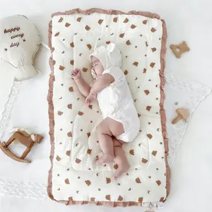 Baby Newborn Doudou Velvet Mattress, 3D Doudou Velvet Baby Bed Pad, Breathable Soft Thick Washable Multi-Purpose Matress, Perfect Gift for Babies