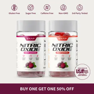 Snap Supplements - Nitric Oxide Gummies Bundle - Cherry + Peach Flavor