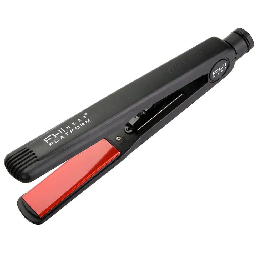 FHI Heat Signature Hair Straightener Straightening Ceramic Flat Iron Black 1.25", Hair Styler, Smooth Hair Styling