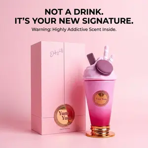Women's Eau De Parfum (100 ML/3.4 oz) - Long Lasting Perfume for Women Featuring Wild Berries, White Florals, Vanilla & Powdery Notes, Sweet Floral Fruity Gourmand Fragrance in a Cute Pink Ice Cream Cup Design