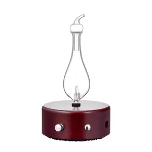 Organic Aromas Tranquility Rechargeable Nebulizing Diffuser with LED Light for Aromatherapy Cordless & Waterless Design for Coffee Tables Yoga Mats Windowsills Patios