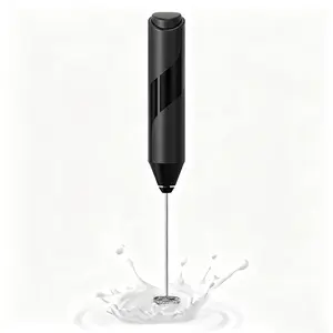 Handheld Electric Milk Frother with Stand Waterproof Fast Foam Maker Whisk Mixer for Coffee Latte Cappuccino Matcha Hot Chocolate Home Kitchen Bar Use