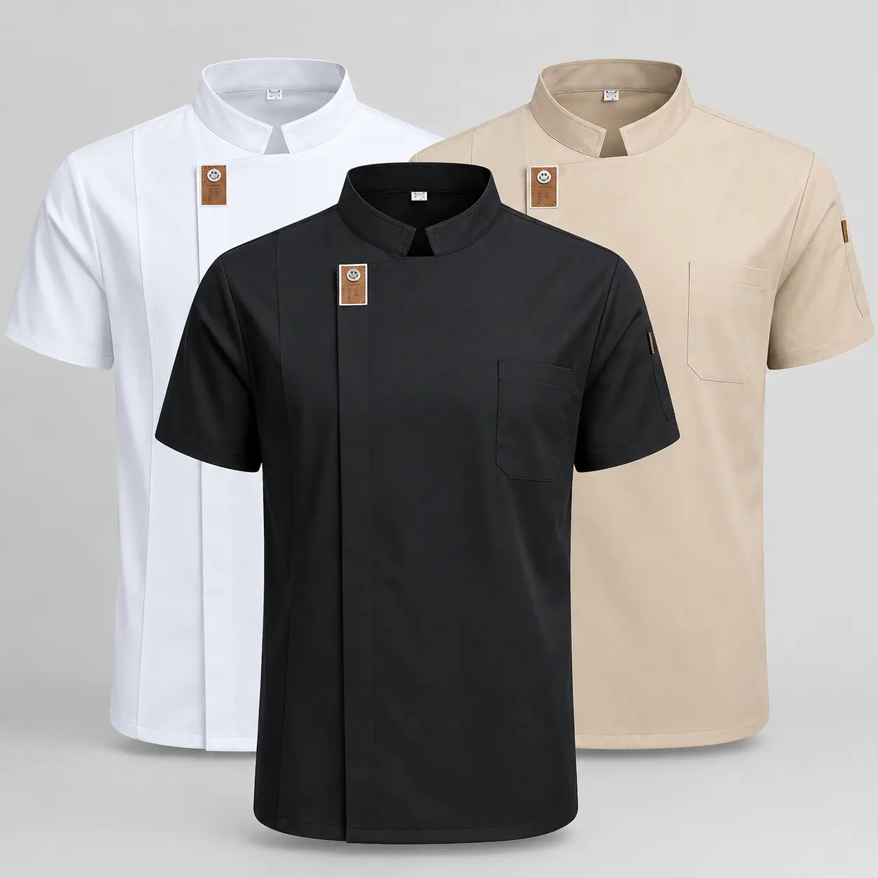 2026 Summer Kitchen Shirt - Hotel Restaurant Server Uniform - Bread Shop Catering Work Uniform - Hotel Cooking Uniform