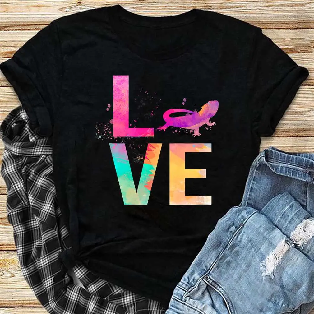 Colorful Bearded Dragon T SHIRT Menswear Top