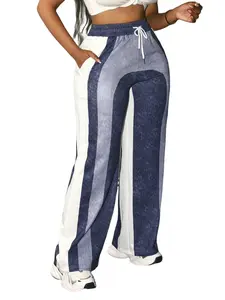 Women's Casual Pocket Sweatpants with Drawstring Waistband, Drawstring Waist Athleisure, Comfortable Daily Wear for Spring & Fall Seasons, Fashionable Ladies' Apparel, Sports Bottoms