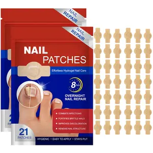 Nail Patches 21 PCS, Overnight Toenail Care Hydrogel Patches for Nail Appearance Support, Easy Nail Conditioning Strips for Men and Women