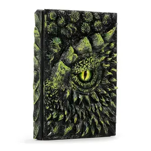 Dragon Eye Journal Collectible – Premium 3D Embossed Fantasy Notebook, Handmade Gothic Dragon Diary, Unique Desk Decor, Display Piece & Writing Journal for Fantasy Collectors and D&D Enthusiasts
